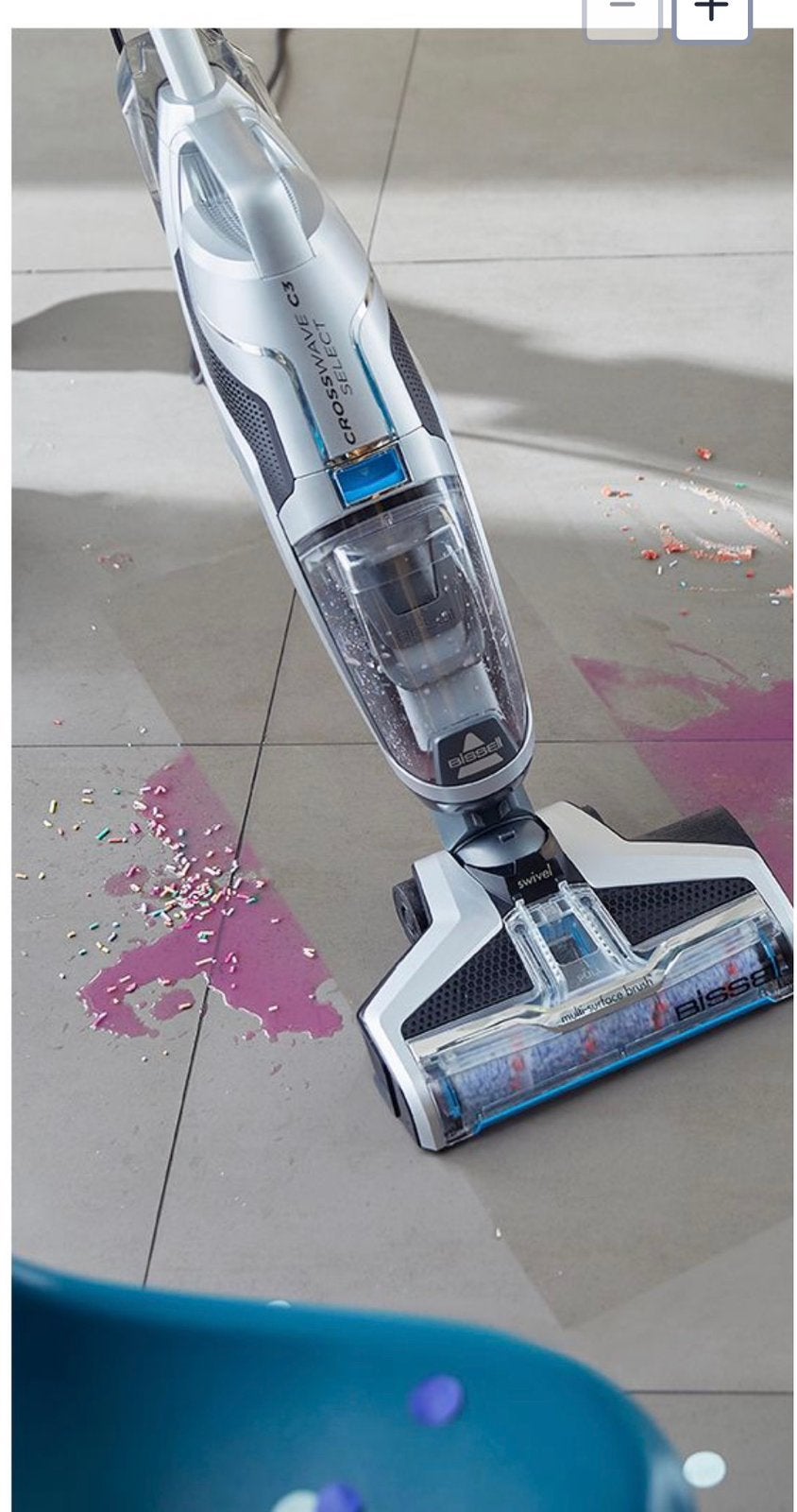 Bissell Nettoyeur de sols Crosswave C3 Select, Auto-nettoyant, Réservoir, Comme neuf, Enlèvement