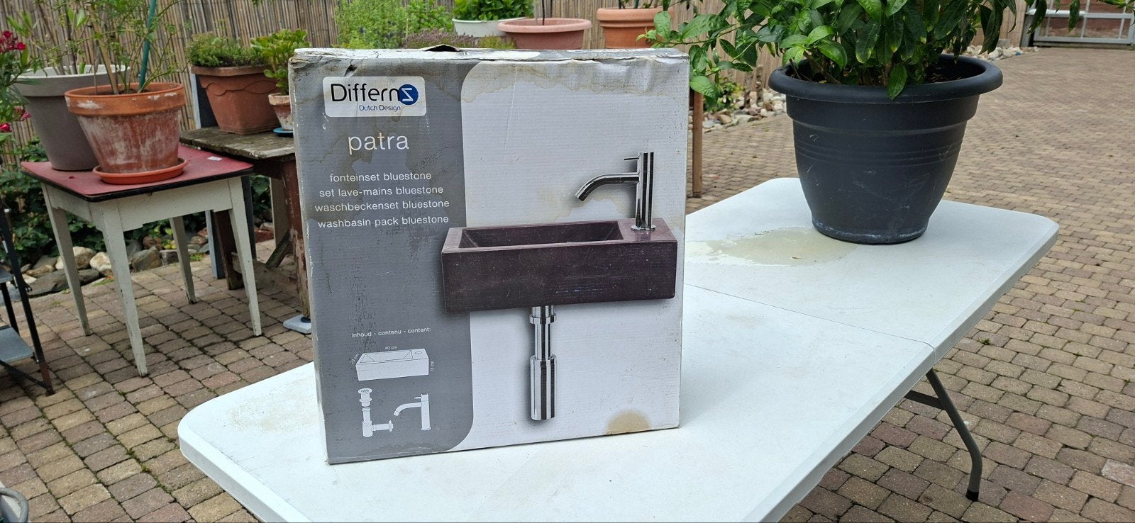 Lavabo puur wc bluestone, Enlèvement