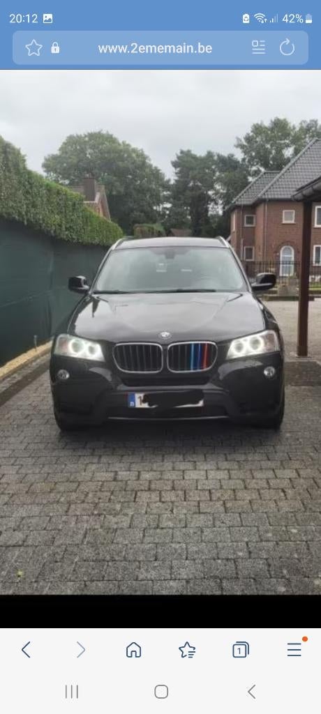 BMW X3, Auto's, Automaat, Euro 5, Achterwielaandrijving, Zwart