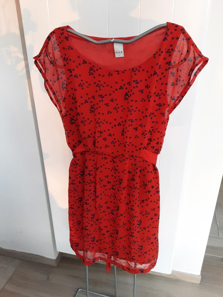 Gevoerd zomer kleed / jurk maat Small *Vila* Hele g.staat, Kleding | Dames, Vila, Ophalen of Verzenden, Zo goed als nieuw, Maat 36 (S)