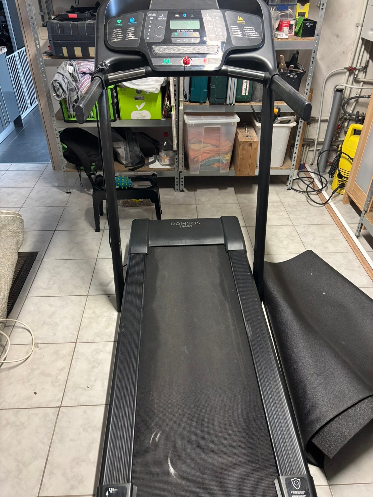 Tapis course Domyos T540C, Sport en Fitness, Fitnessapparatuur, Gebruikt, Loopband, Benen, Metaal, Ophalen