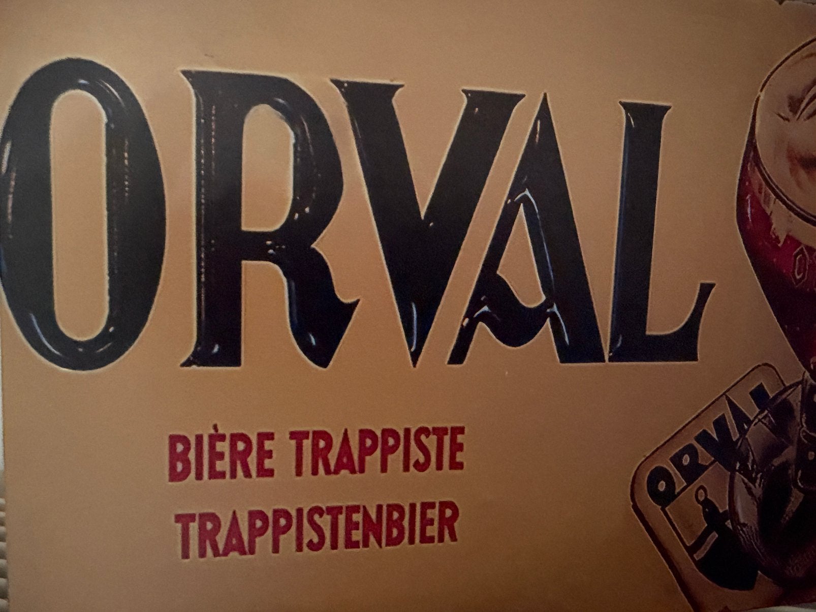 Panneau d'affichage en métal Orval, Enlèvement ou Envoi, Neuf, Panneau publicitaire