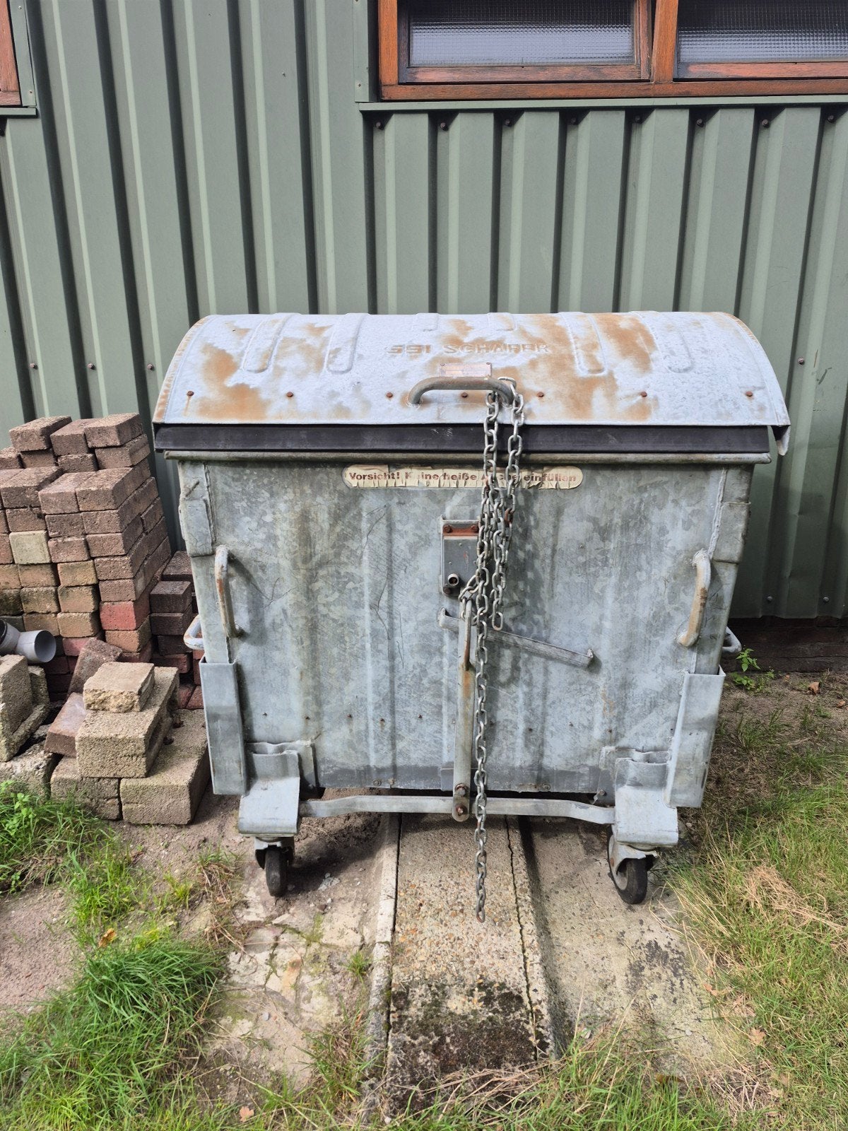 schafer container 1100 liter, Doe-het-zelf en Bouw, Ophalen