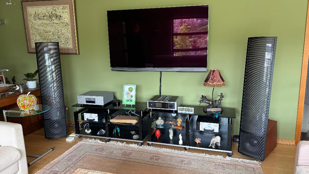 2x Martin Logan Summit (cherry) + 2x HiQ Terminators 1000AD, Autres marques, Enlèvement, Utilisé, Haut-parleurs Frontaux, Arrière ou Stéréo