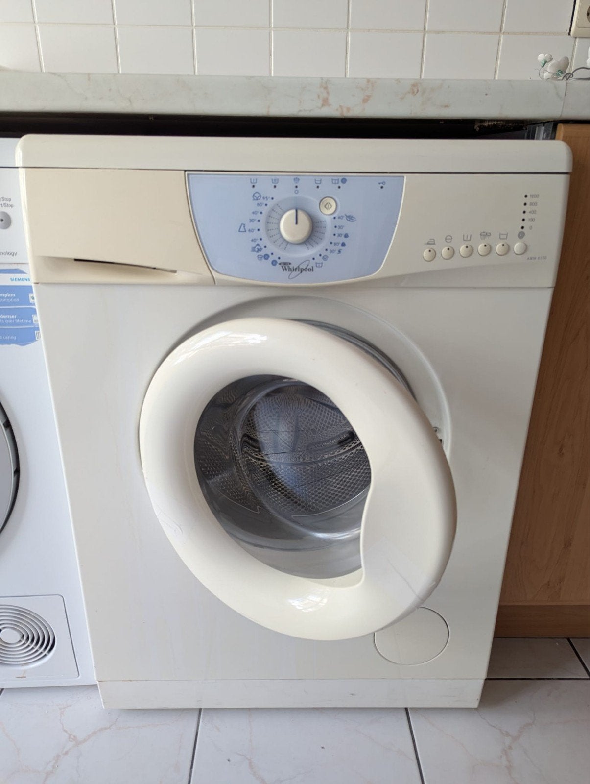 Lave linge Whirlpool AWM6120, Electroménager, 4 à 6 kg, Programme lavage à la main, Enlèvement, Neuf