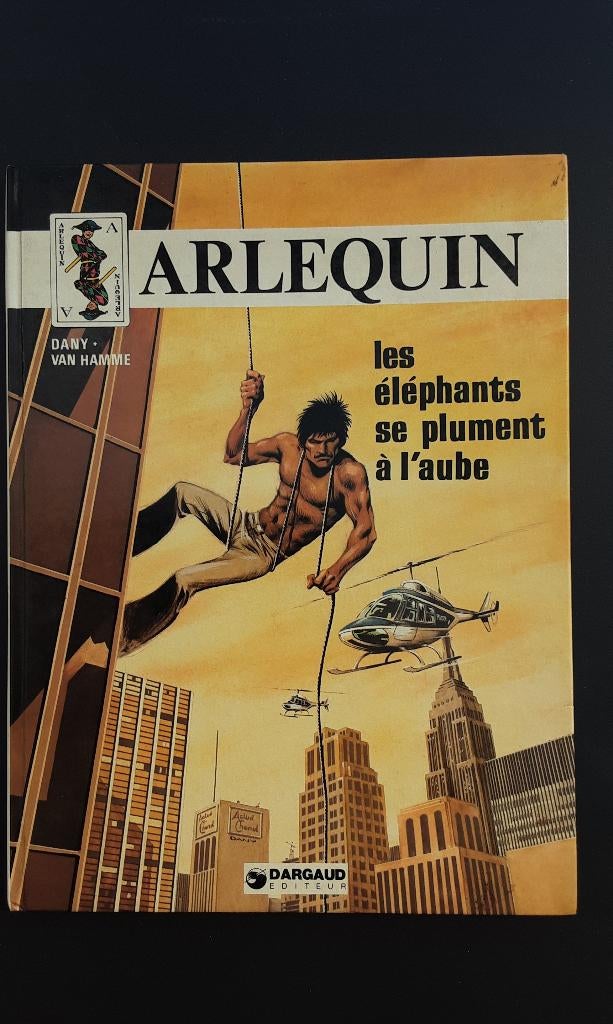 Harlequin, 1979, 1re édition, V1, H. Com., dedicase, Livres, BD, Dany / Van Hamme, Enlèvement ou Envoi, Une BD, Comme neuf