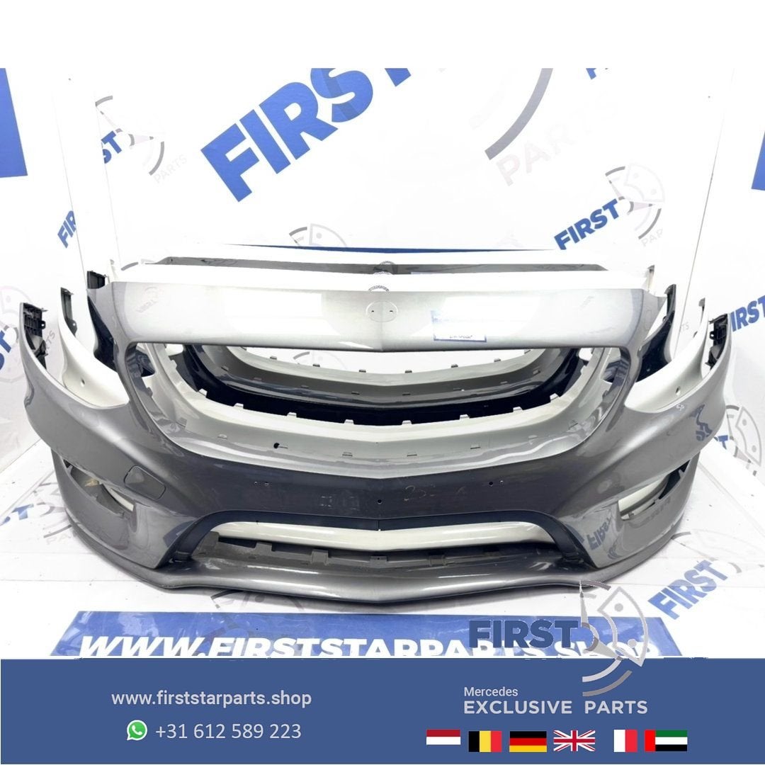 W246 AMG BUMPER B Klasse Facelift Voorbumper 2018 PDC ZWART, Gebruikt, -, Voor, Ophalen of Verzenden