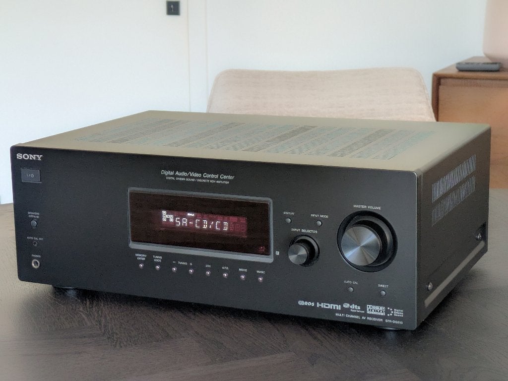 Sony STR-DG520, surround receiver met HDMI + microfoon, Gebruikt, Ophalen of Verzenden, 60 tot 120 watt, Sony
