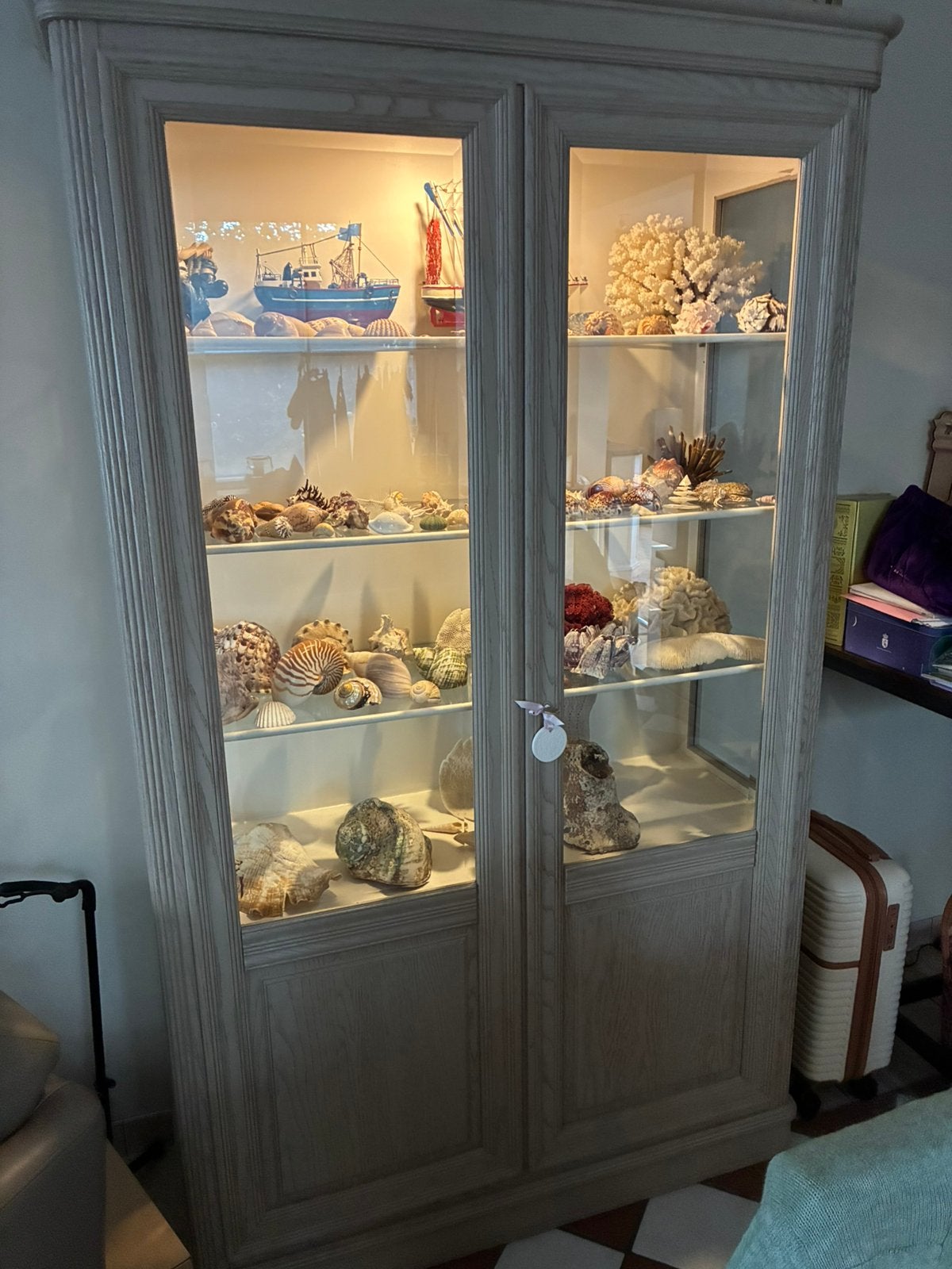 Vitrine kast, Ophalen of Verzenden, Zo goed als nieuw