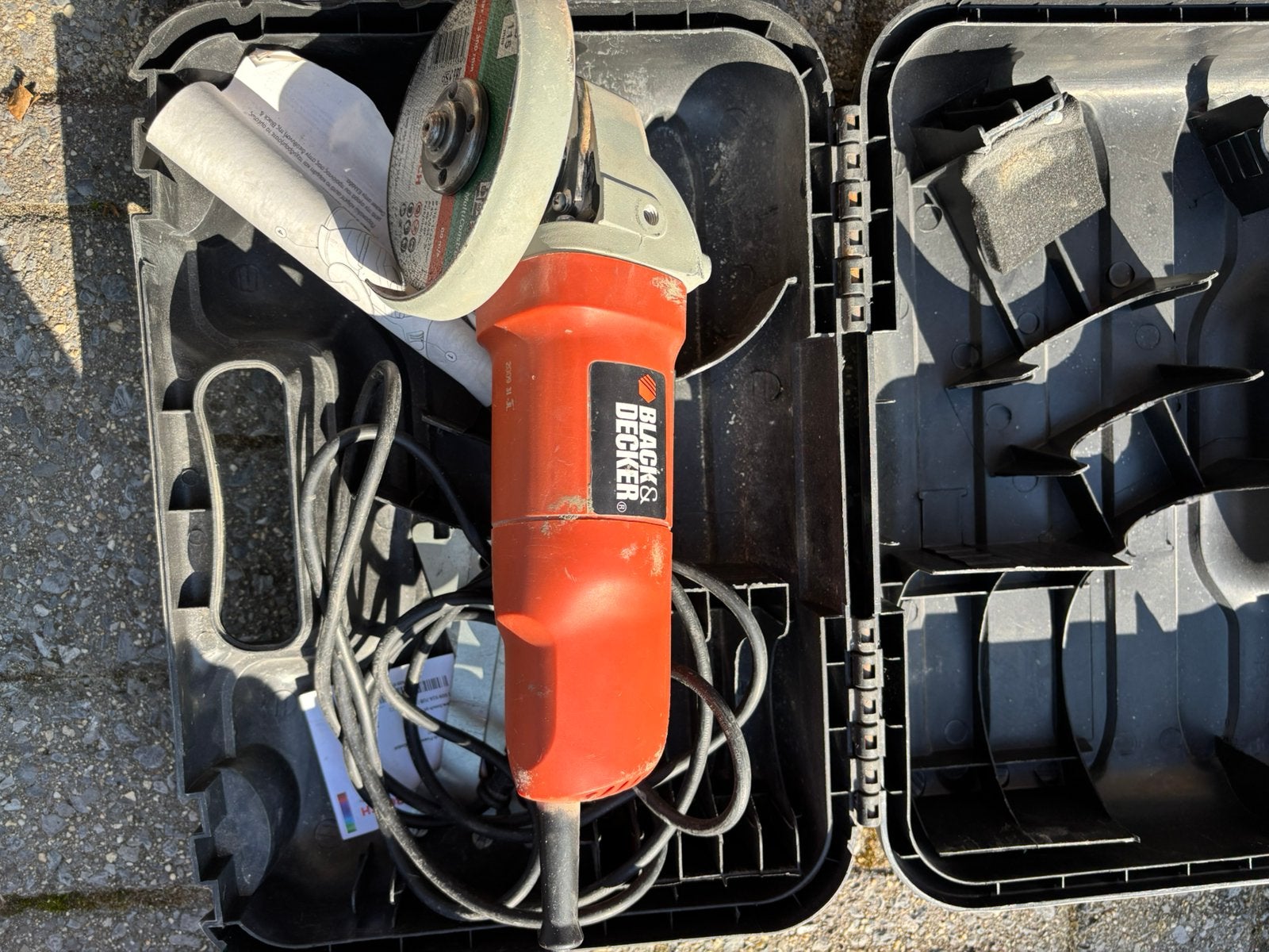 Kleine slijpmachine Black & Decker, Doe-het-zelf en Bouw, Ophalen, Gebruikt, Haakse handslijpmachine