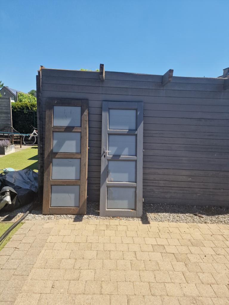 Tuinhuis  met overkapping zonder dak, Ophalen, Gebruikt, Tuinhuis, 2 ramen