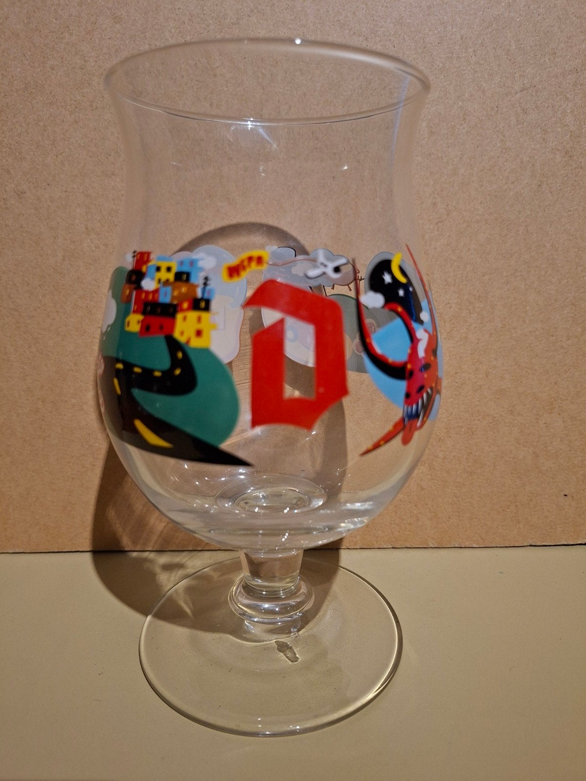 Duvel glas USA Puerto Rico, Ophalen of Verzenden