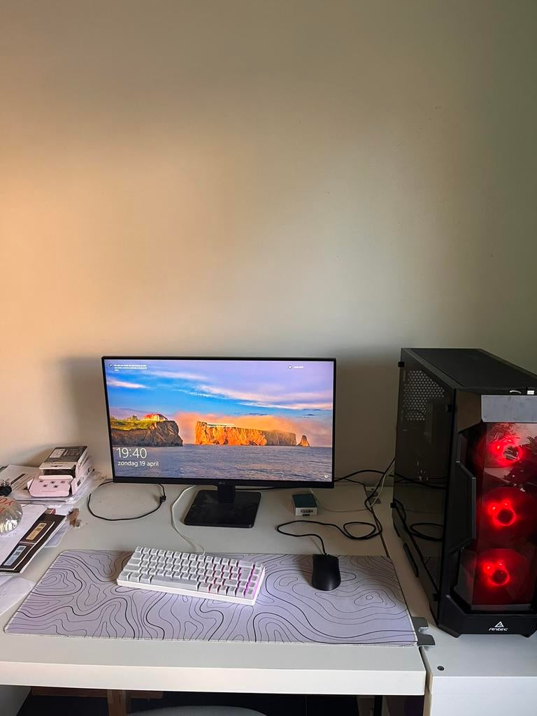 Gaming pc i5 8500 / gtx 1660 ti met kb&m, Ophalen, Virtual Reality, Zo goed als nieuw, SSD