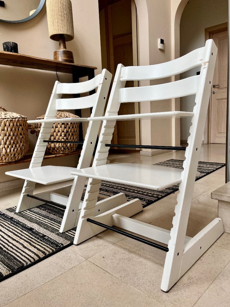 2 tripp trapp stoelen, Ophalen, Gebruikt, Meegroeistoel