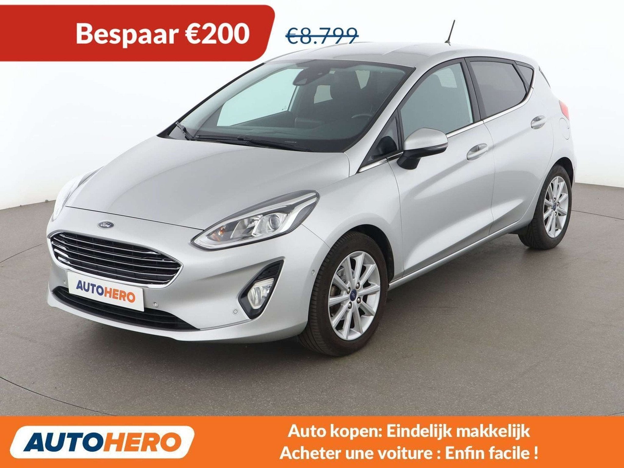Ford Fiesta 1.0 EcoBoost Titanium, Autos, 1163 kg, Argent ou Gris, Achat, 998 cm³