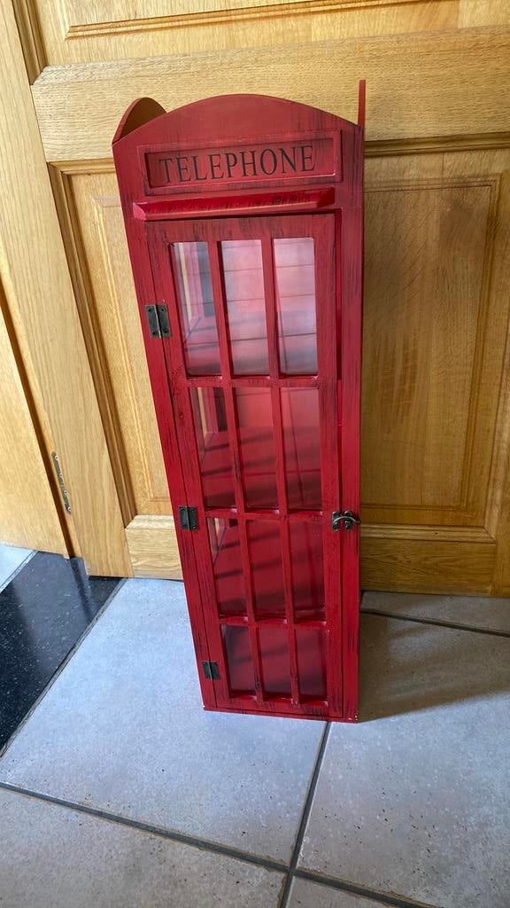 Armoire cabine téléphonique anglaise, Enlèvement, Comme neuf
