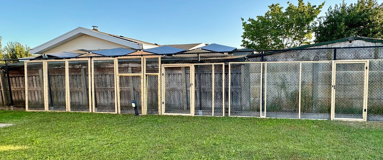 Volière panelen, Enlèvement, Utilisé, Bois, Volière