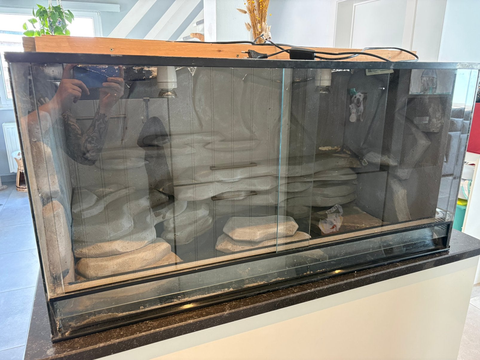 Gratis terrarium, Dieren en Toebehoren, Ophalen, Zo goed als nieuw
