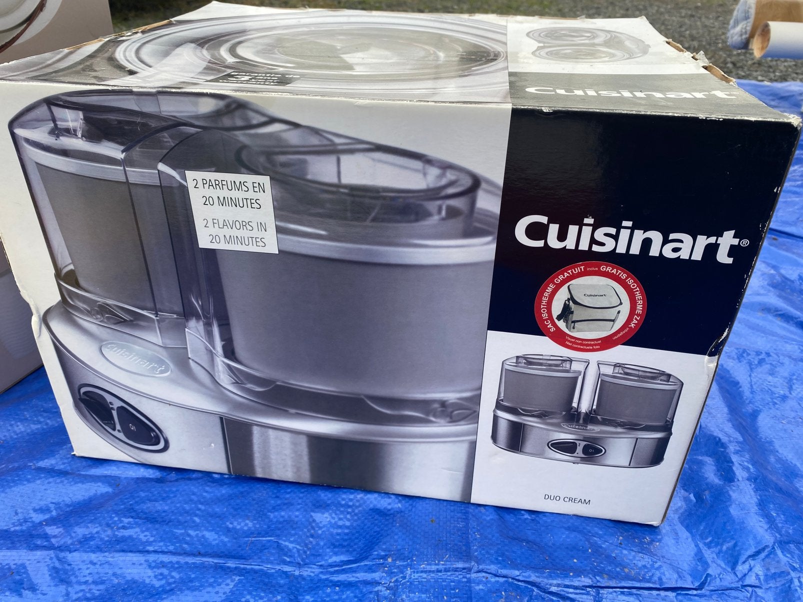 Sorbetiere double bac Cuisinart, Ophalen, Zo goed als nieuw