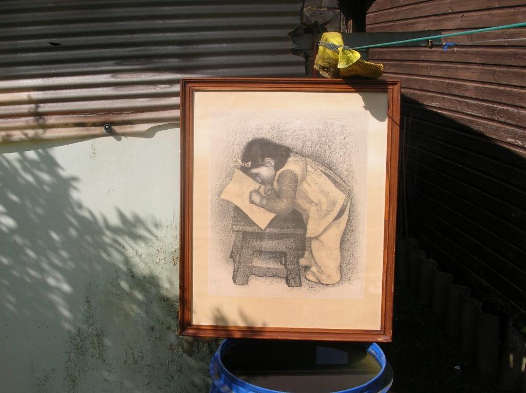 GESIGNEERD LÉON DEVOS (PETIT-ENGHIEN) VOIR PHOTOS, Antiek en Kunst, Kunst | Litho's en Zeefdrukken, Ophalen of Verzenden