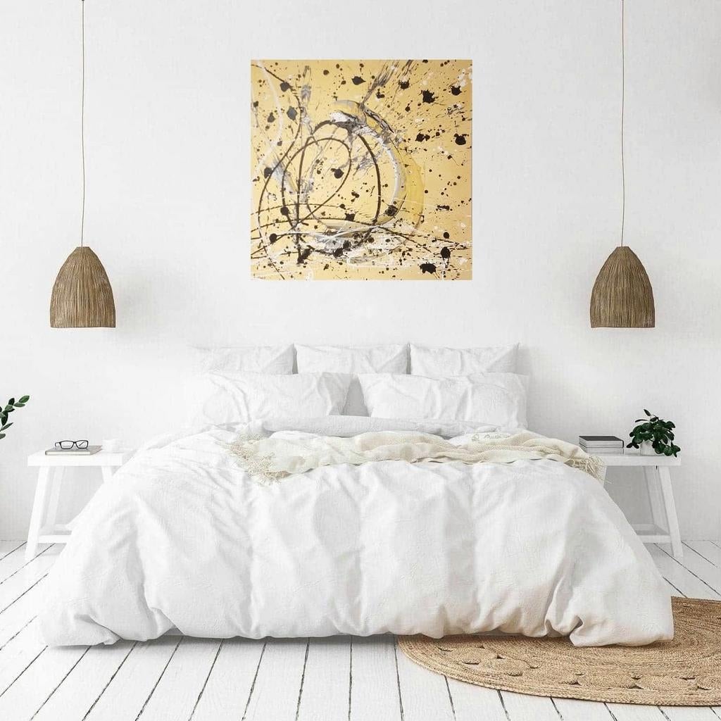 Golden days, Antiek en Kunst, Kunst | Schilderijen | Abstract, Ophalen of Verzenden