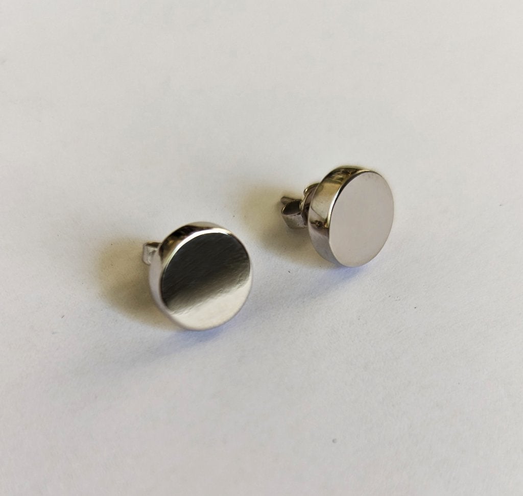 Prachtige ronde zilveren oorbellen, Verzenden, Nieuw, Knopjes of Stekers, Zilver