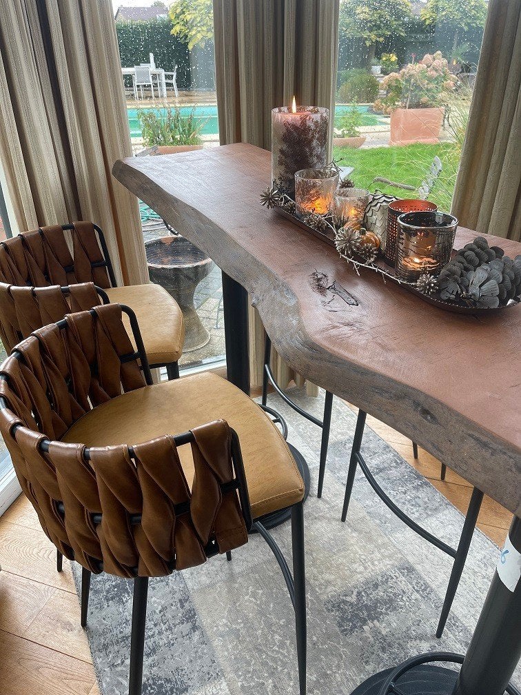 Exclusieve bartafel - statafel 190 x 50 cm - hoogte 114, Enlèvement