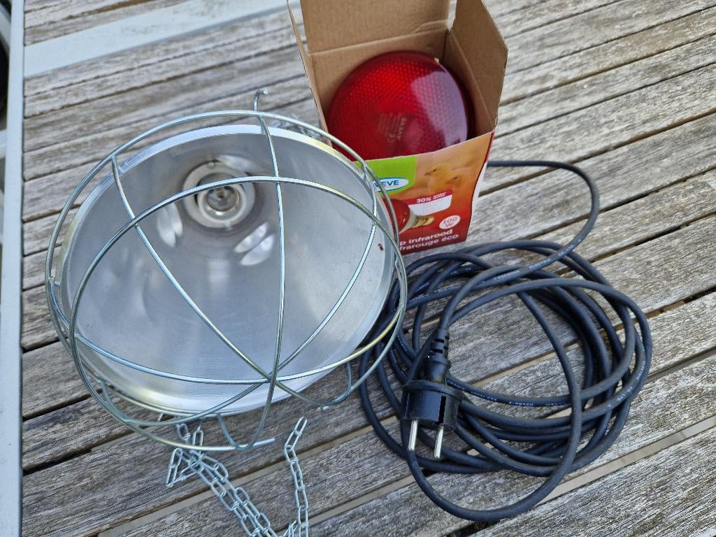 Warmtelamp met houder, Dieren en Toebehoren, Ophalen of Verzenden, Gebruikt, Overige typen