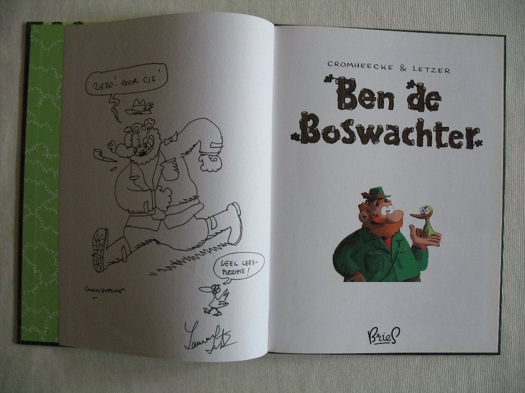 Ben de boswachter, HC, 1ste druk met dedicace, Eén stripboek, Ophalen of Verzenden, Zo goed als nieuw