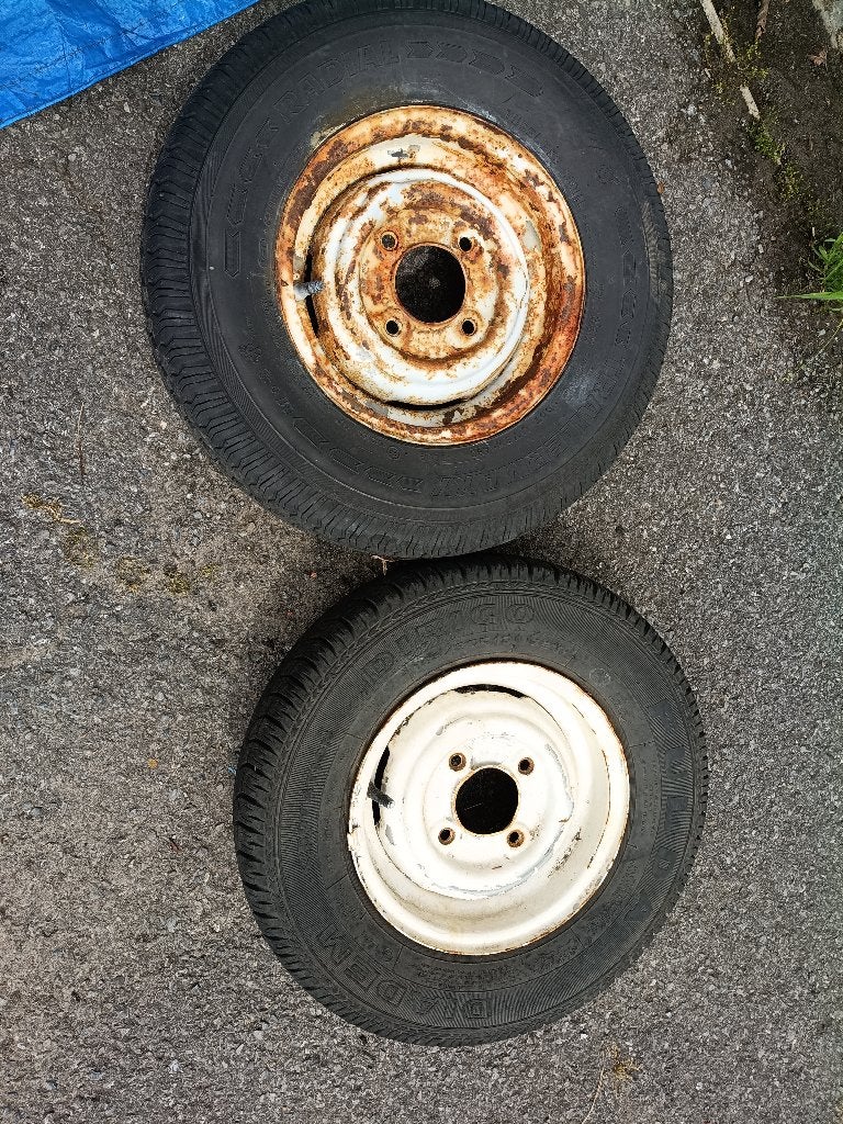 Twee wielen aanhangwagen, Ophalen, Gebruikt