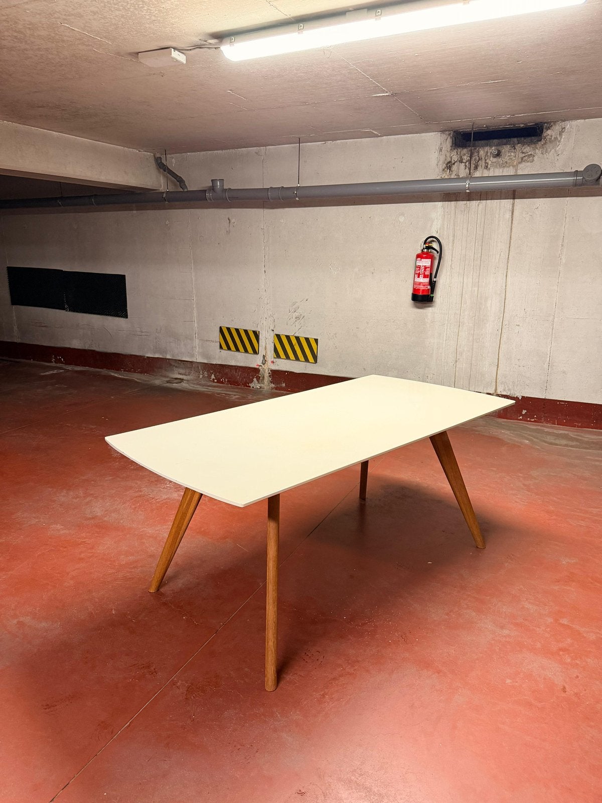 Tafel, Huis en Inrichting, Tafels | Eettafels, Ophalen, Gebruikt, Vier personen, Rechthoekig