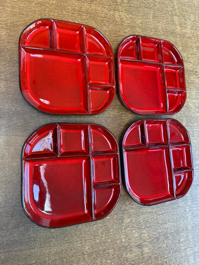 Assiette à fondue style vintage, Enlèvement ou Envoi, Utilisé