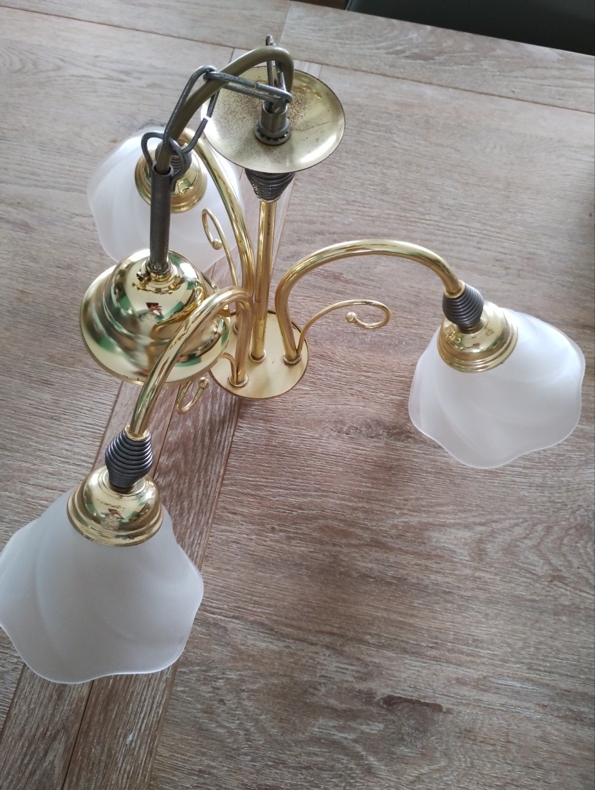 Mooie plafondluchter met 3 lichtpunten, Huis en Inrichting, Ophalen