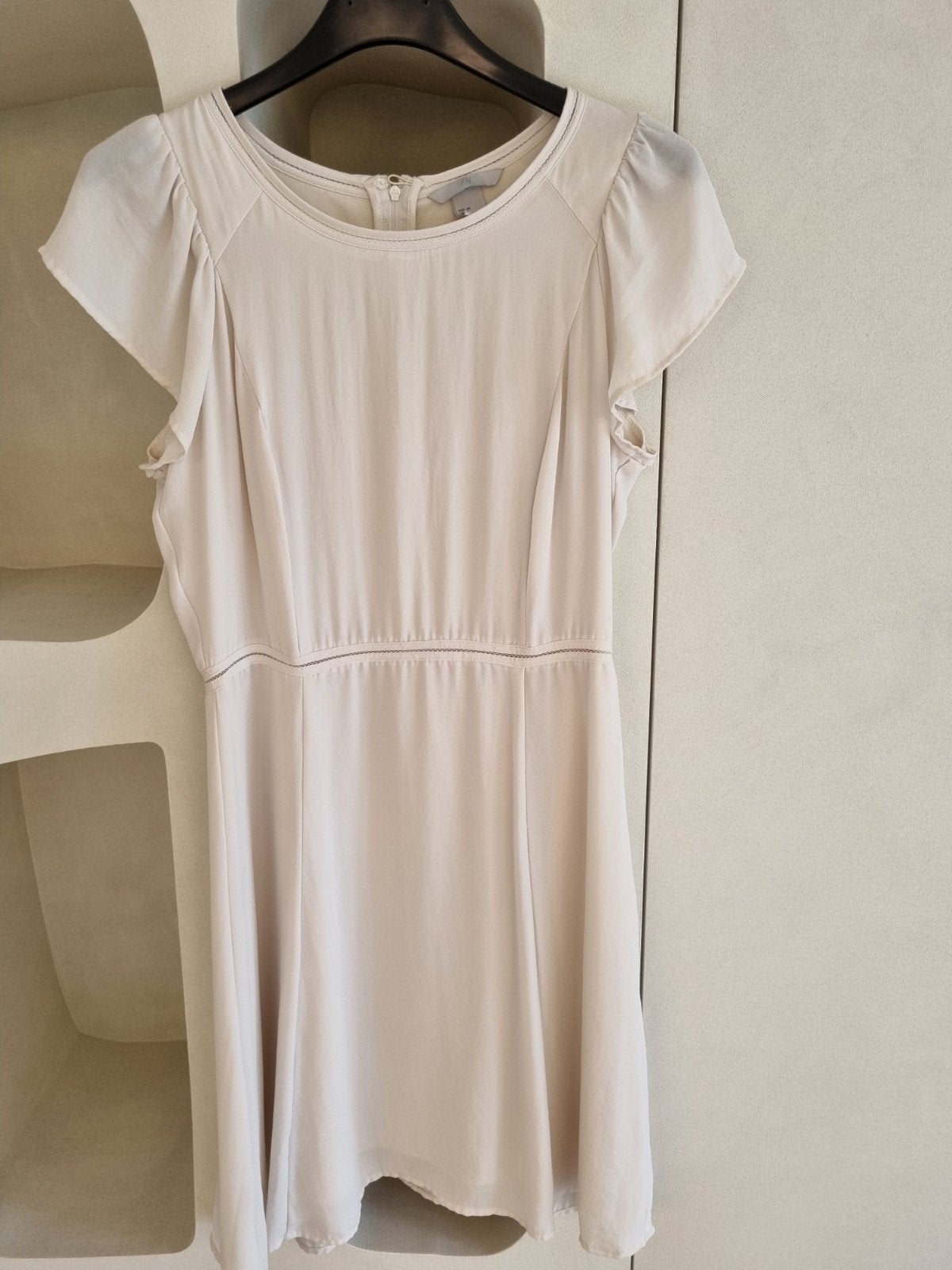 Robe d'été beige H&M taille 38, Enlèvement ou Envoi, Beige, Comme neuf, Longueur genou