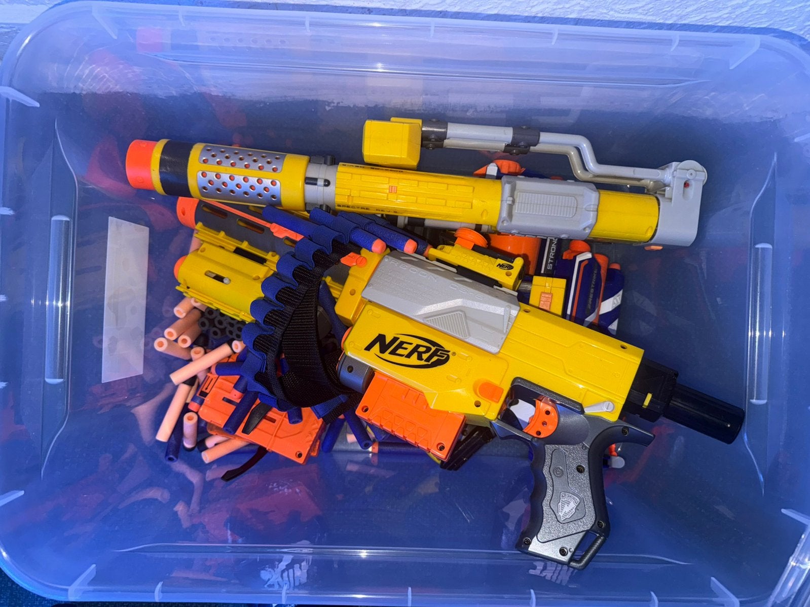 6 Nerfgeweren en accessoires, Kinderen en Baby's, Speelgoed | Buiten | Actiespeelgoed, Ophalen, Zo goed als nieuw