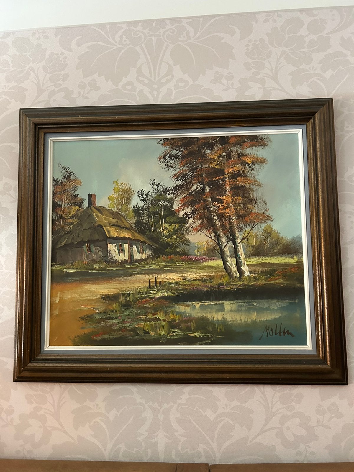 Schilderij Karl Mollin, Ophalen