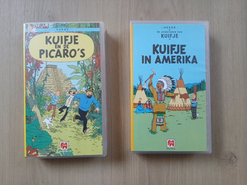 VHS Kuifje in Amerika / Kuifje en de Picaro's, Ophalen of Verzenden, Hergé