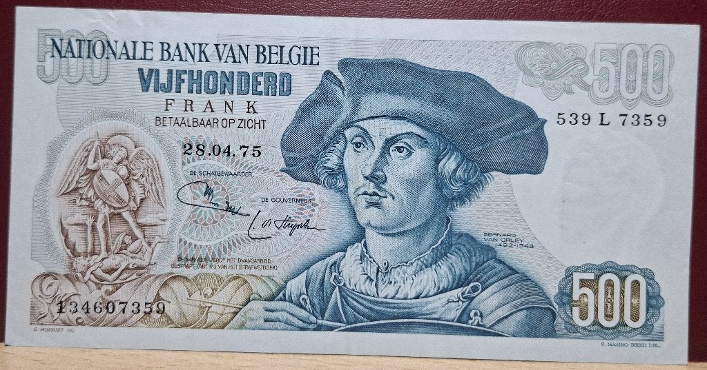 500 Frank - Orley, Postzegels en Munten, Ophalen of Verzenden, Los biljet