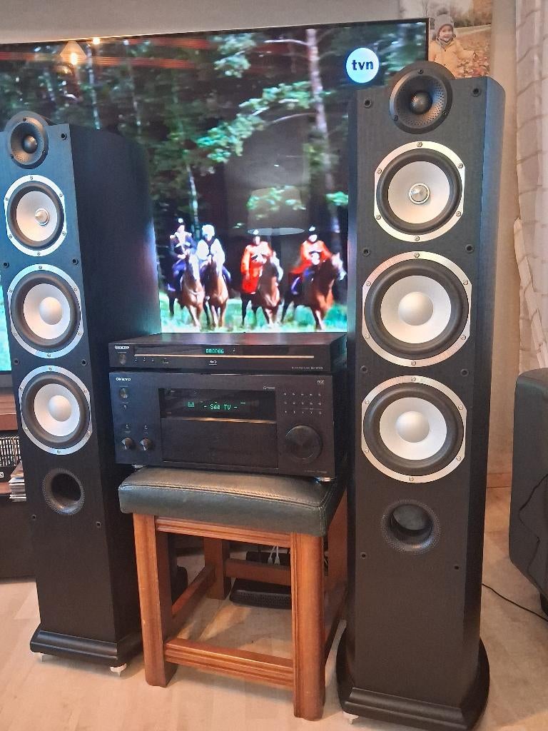 AV RECEIVER  ONKYO TX RZ820 + BD-SP309 + TAGA HARMONY, Ophalen, 7.1-systeem, Blu-ray-speler, 70 watt of meer