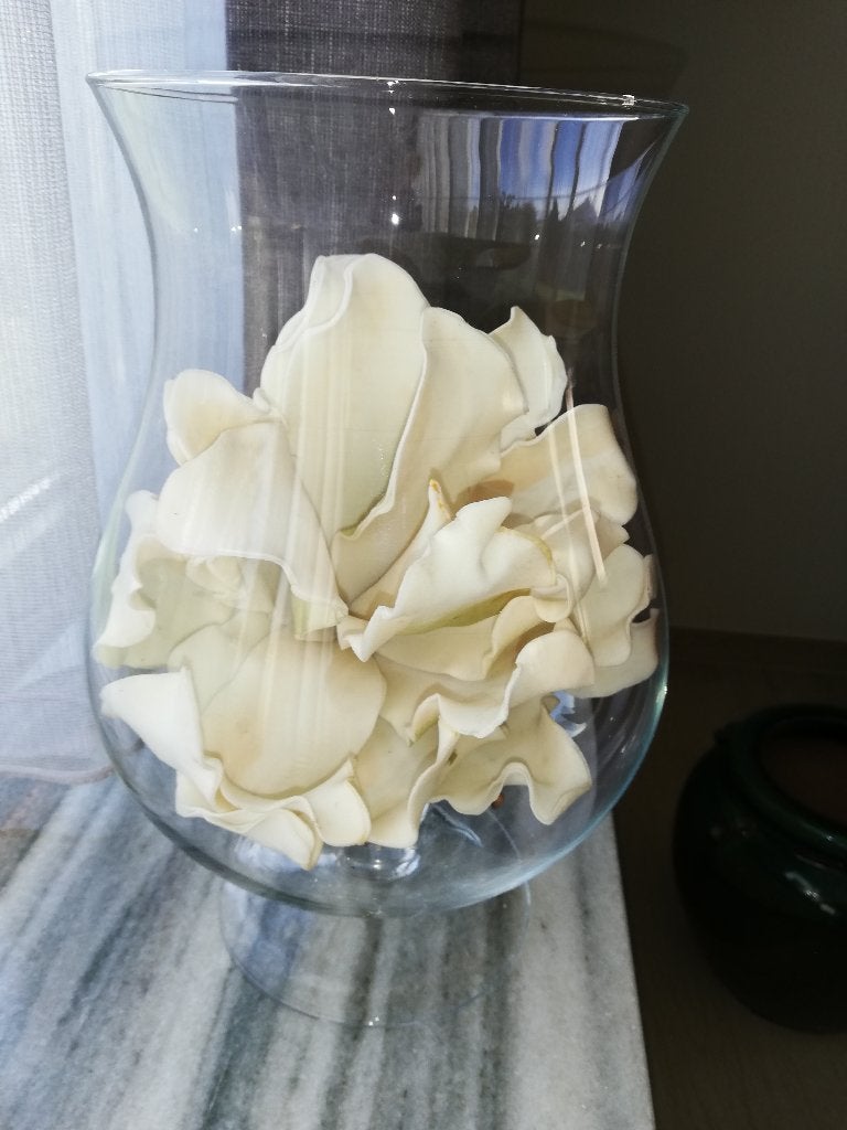Grote vaas, Wit, Ophalen of Verzenden, Minder dan 50 cm, Glas