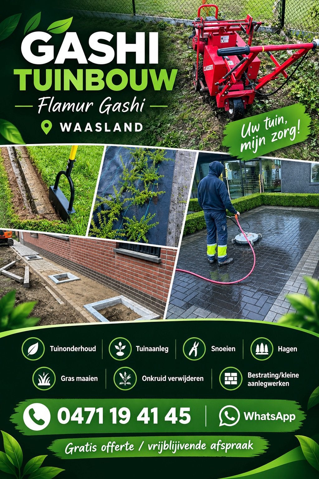 tuinier, Ophalen, Zo goed als nieuw, Gras