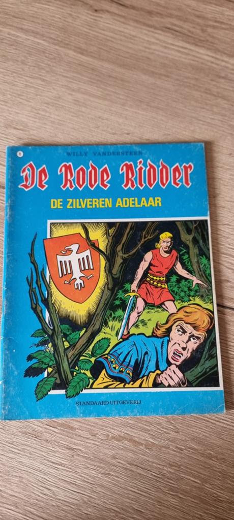 Strip De rode ridder - 11 De zilveren adelaar, Eén stripboek, Ophalen of Verzenden, Gelezen, Willy Vandersteen