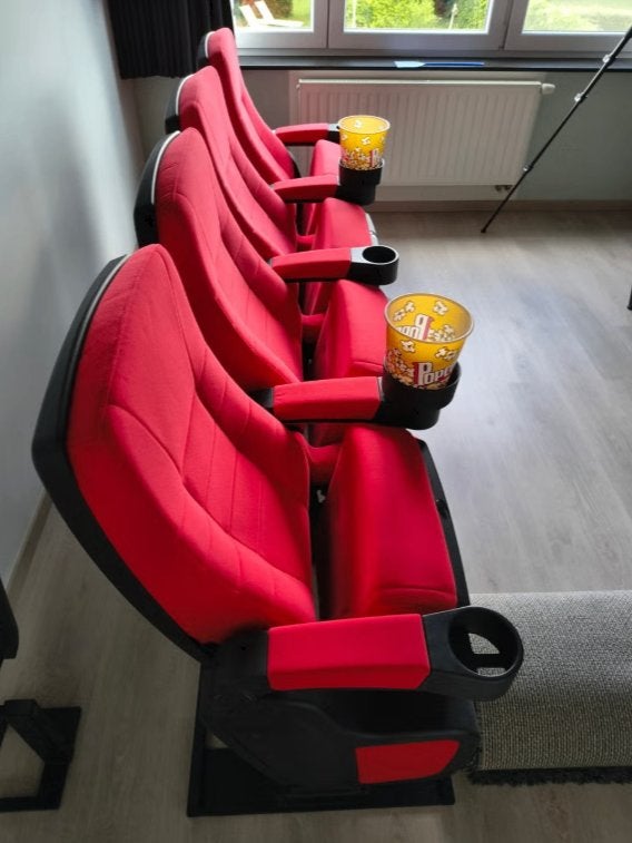 Cinehome de Luxe rode bioscoopstoel 4 (seating), Enlèvement, Rouge, Quatre