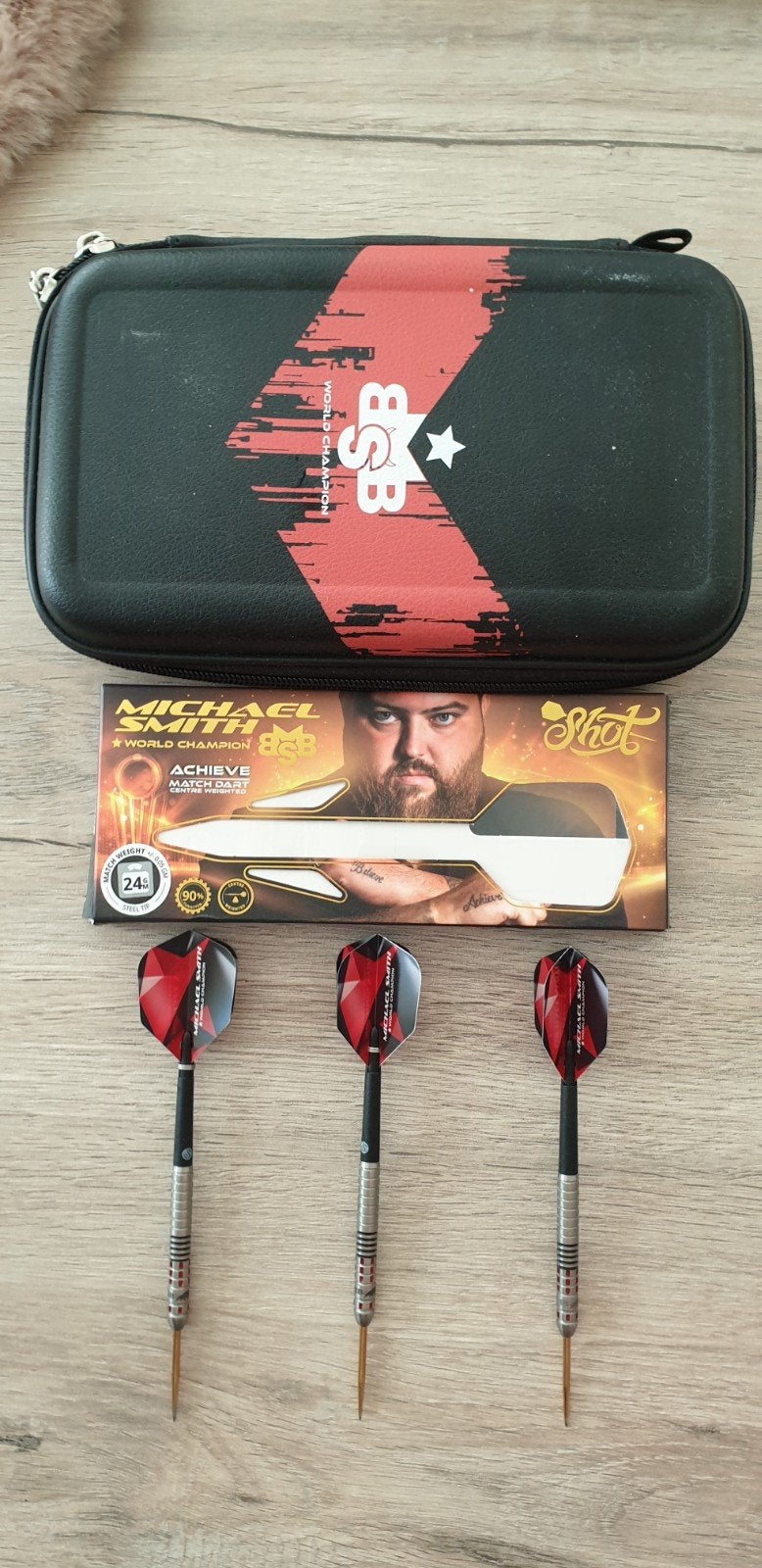 michael smith & Cuesoul, Sport en Fitness, Darts, Ophalen, Zo goed als nieuw, Pijlen