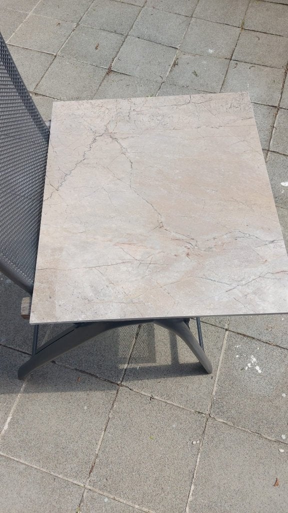 Keramische tegel 120 x 60 x 1,2 cm marmer look  cream., Doe-het-zelf en Bouw, Tegels, Ophalen, 60 cm of meer, Nieuw, 5 tot 10 m²