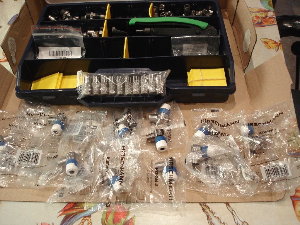 Hirschmann Complete connectorkoffer, Enlèvement, Neuf, Autres marques, Autres types