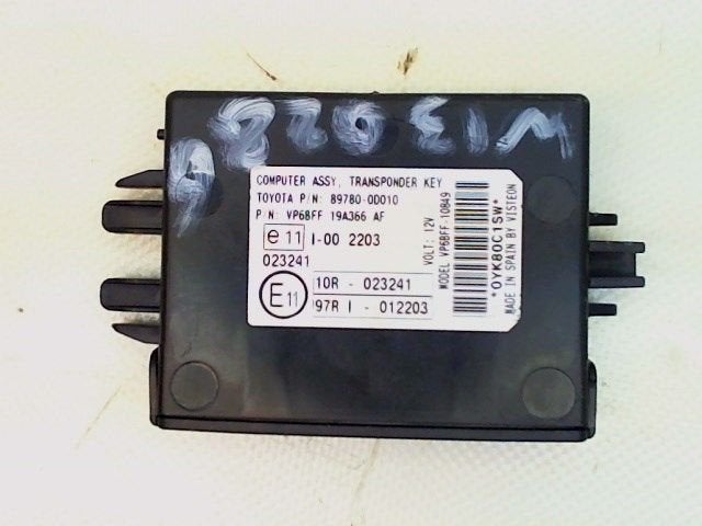 COMPUTER DIVERSEN Toyota Yaris II (P9) (|897800D010|), Auto-onderdelen, Gebruikt, Toyota