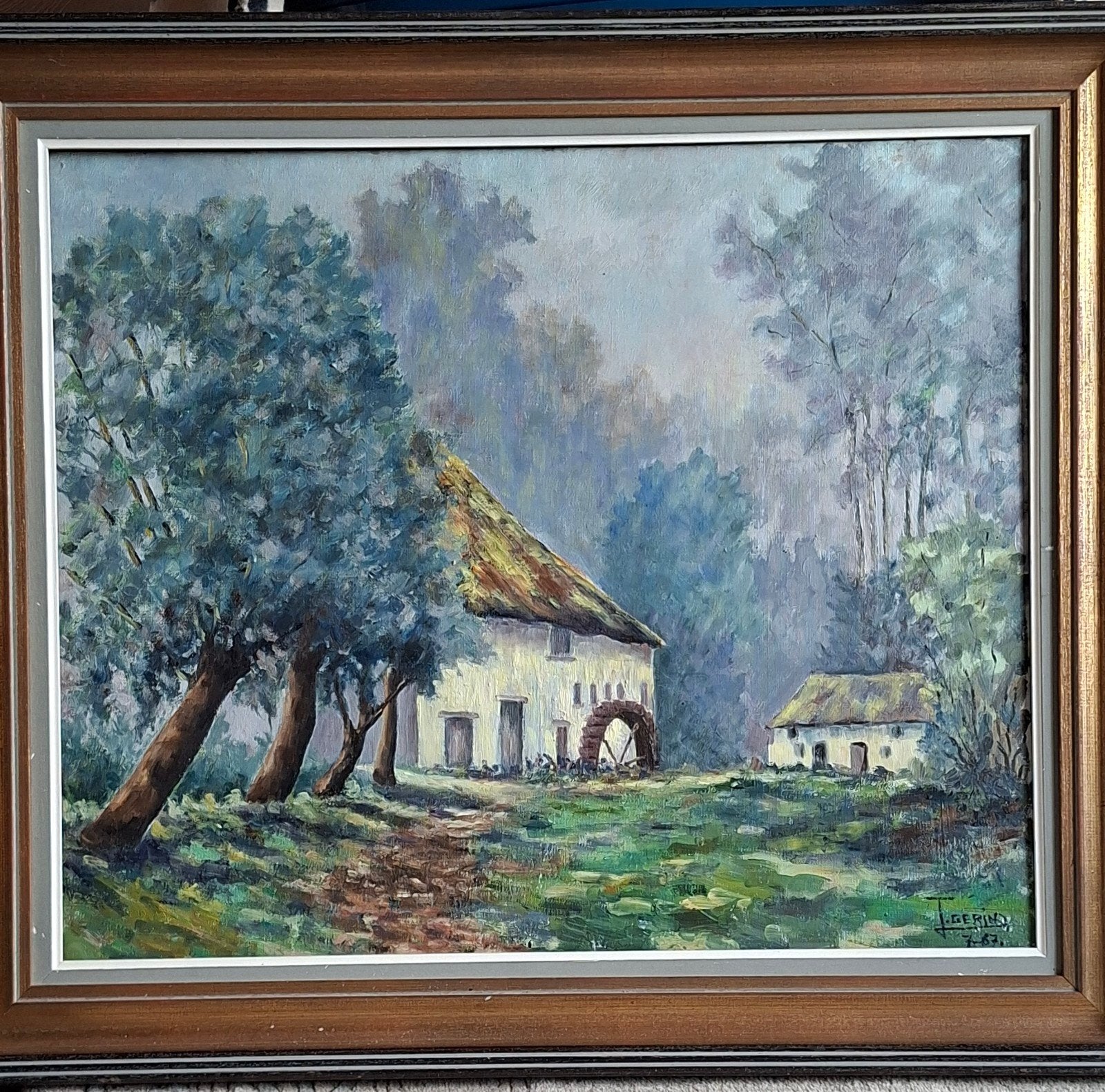 tommenmolen grimbergen, Antiek en Kunst, Ophalen, Doek