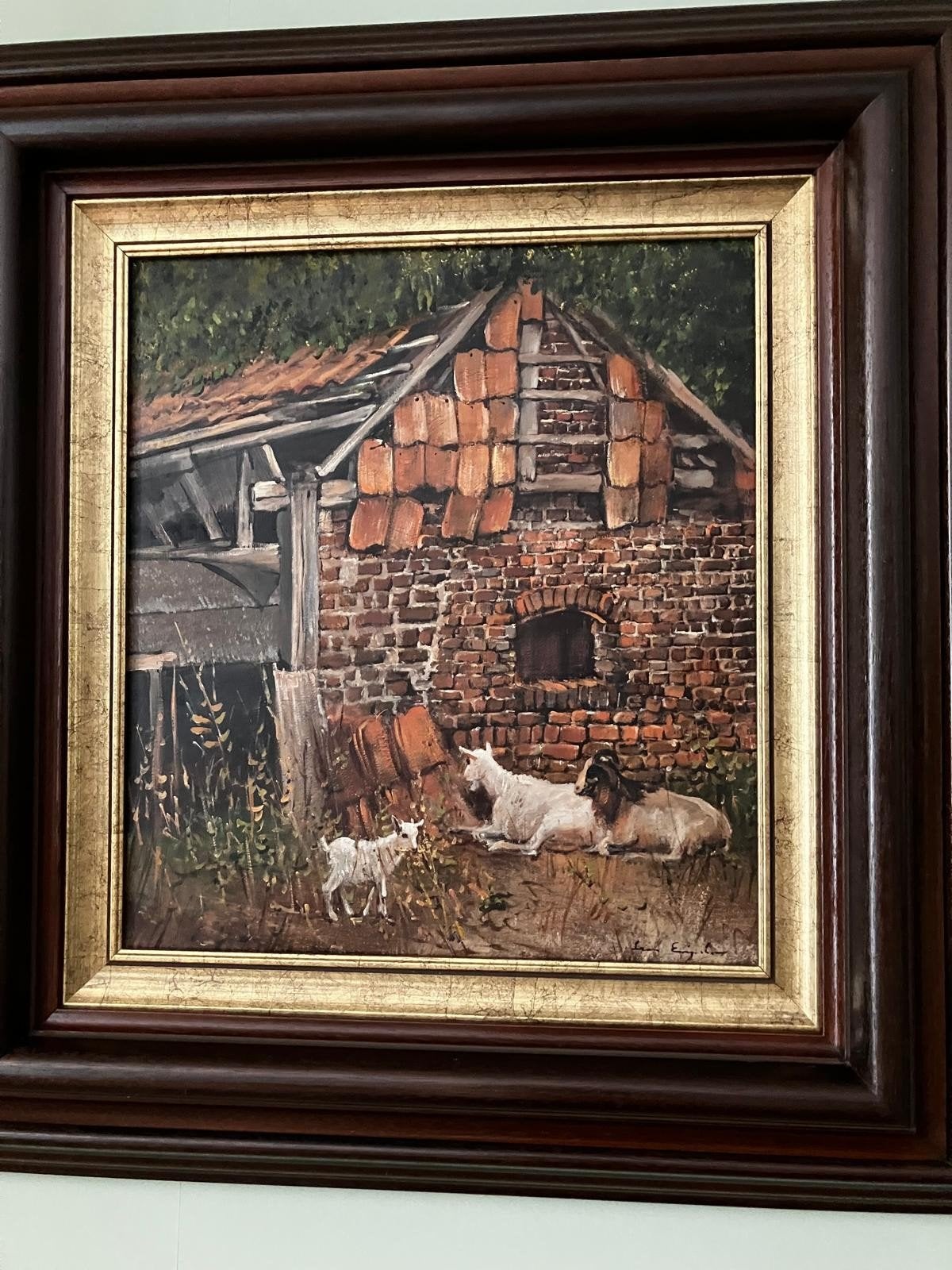 Peinture Leon Engelen - Œuvre inconnue, Enlèvement, Classique, Animaux, Toile