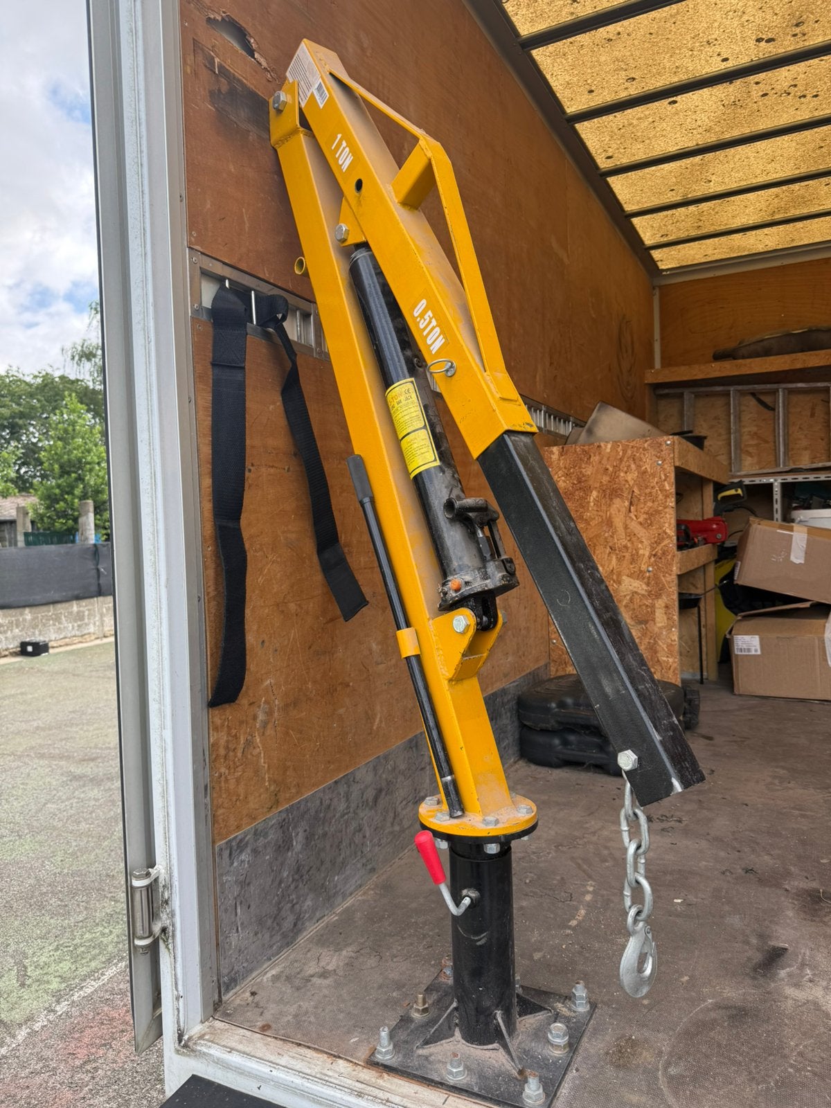 Grue hydrolique 1 tonne pour remorque ou camion, Enlèvement